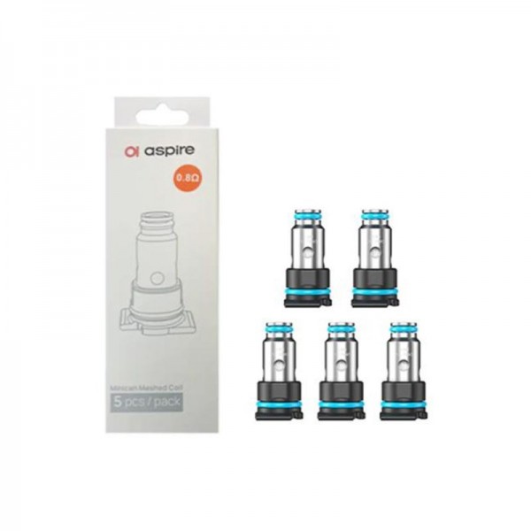 Aspire Minican Meshed Coil 0.8Ω Replacement Coil 5pcs for Minican 3 Aspire Minican Meshed Coil 0.8Ω Replacement Coil 5pcs for Minican 3
