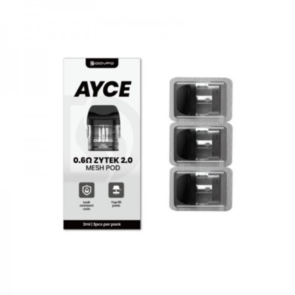 Dovpo AYCE ZYTEK 2.0 Mesh Pod Cartridge 3pcs for AYCE Series Dovpo AYCE ZYTEK 2.0 Mesh Pod Cartridge 3pcs for AYCE Series