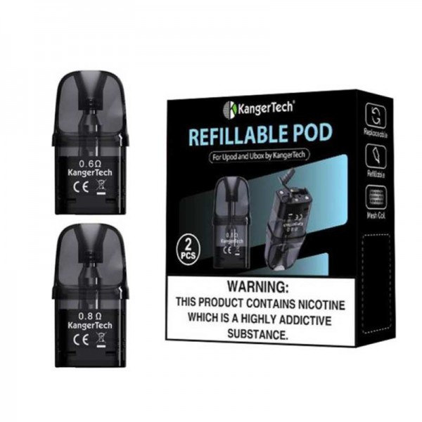 KangerTech U Pod Cartridge 4ml Replacement Pod 2pcs for UPod & Ubox