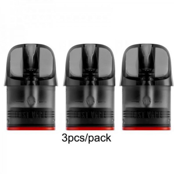 Lost Vape E Plus Dual Mesh Pod Cartridge 3ml Replacement Pod 3PCS