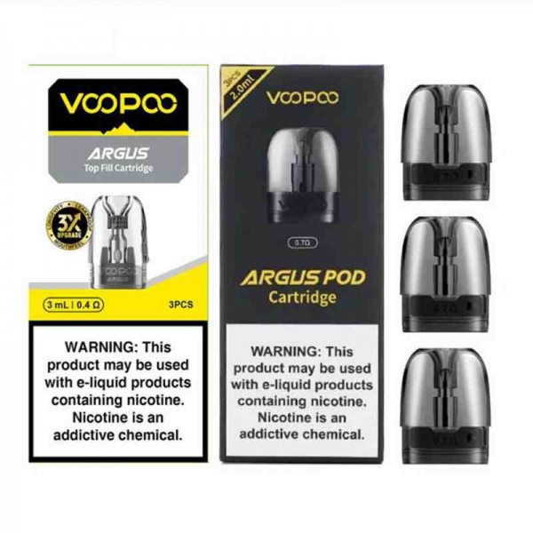 VOOPOO Argus Pod Cartridge 2ml/3ml Replacement Pod 3PCS for Argus Series VOOPOO Argus Pod Cartridge 2ml/3ml Replacement Pod 3PCS for Argus Series