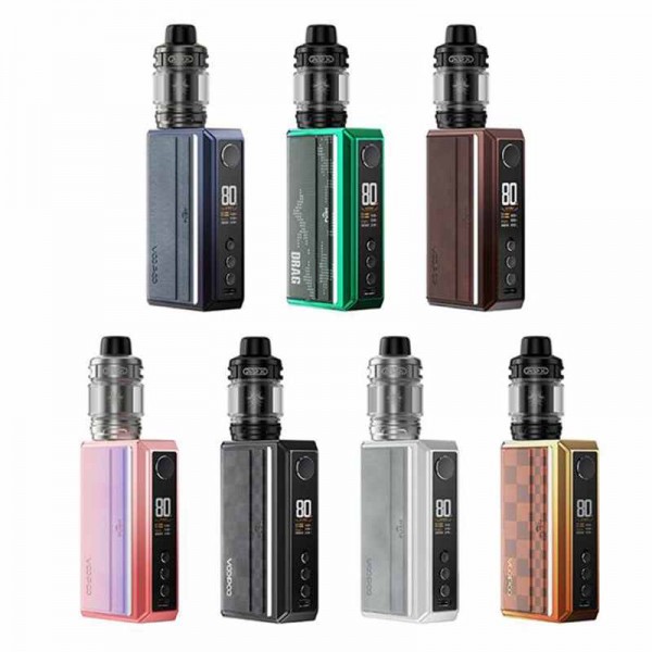 VOOPOO Drag 5 Box Mod Kit 177W Dual 18650 with Uforce-X Tank VOOPOO Drag 5 Box Mod Kit 177W Dual 18650 with Uforce-X Tank