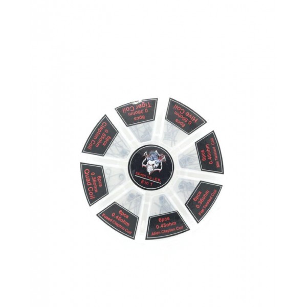 Demon Killer 8 in 1 Alien Coils Prebuilt Pack 40pcs Demon Killer 8 in 1 Alien Coils Prebuilt Pack 40pcs