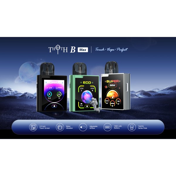 Kumiho THOTH B Max Touch Screen Pod System Kit 1300mAh 35W